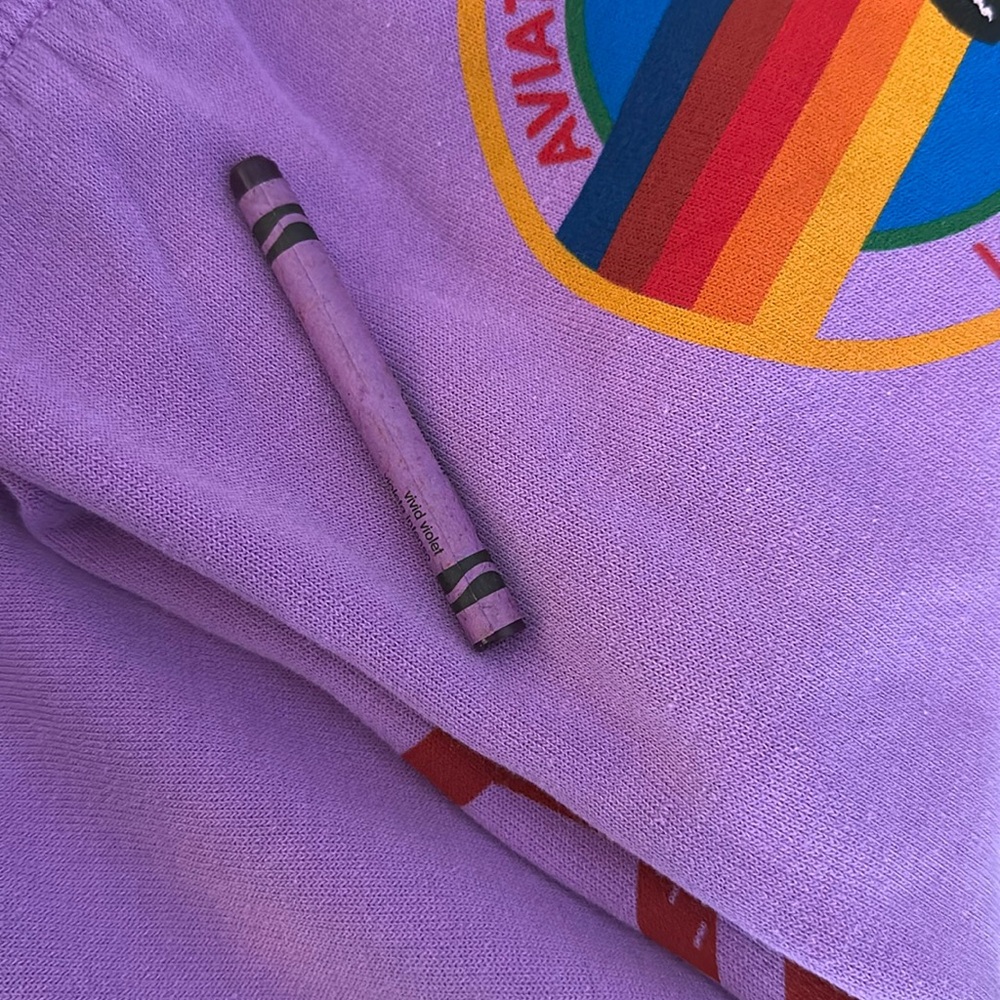 Aviator Nation Purple Sweatpants NWT Small - Picture 10 of 10